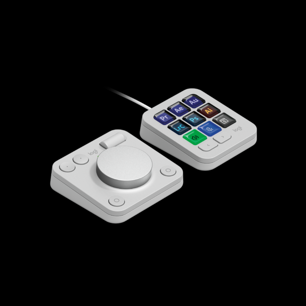 Logitech - MX Creative Console - Pale Grey