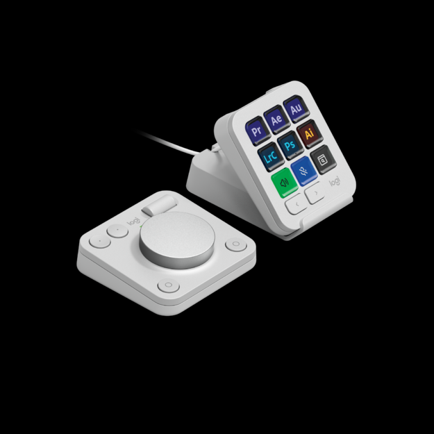 Logitech - MX Creative Console - Pale Grey