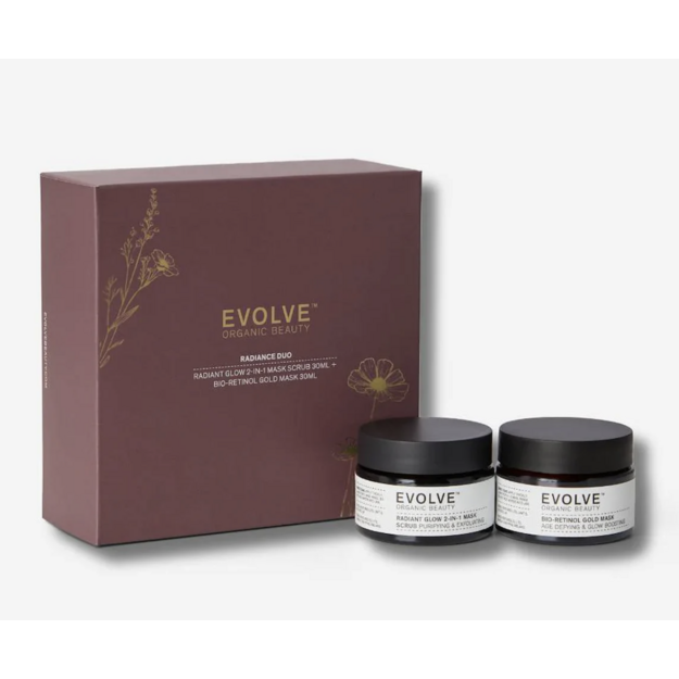 Evolve Beauty - Radiance Duo Gift Box - Gold