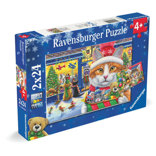 Ravensburger - Christmas Kitties 2x24p (12004059)