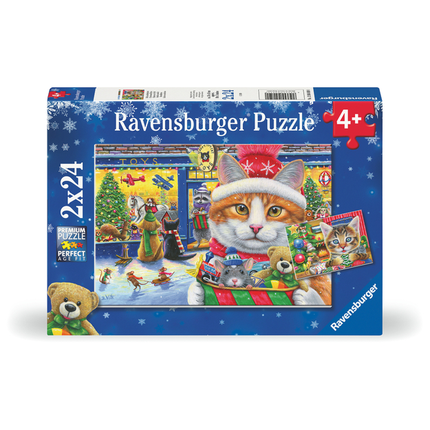 Ravensburger - Christmas Kitties 2x24p (12004059)