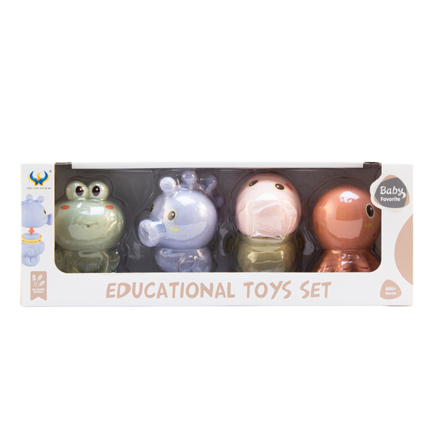 Magni - Bath Animals in Box, 4 pcs. Hygenic+Wheat Straw (5747)