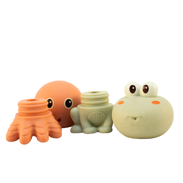 Magni - Bath Animals in Box, 4 pcs. Hygenic+Wheat Straw (5747)