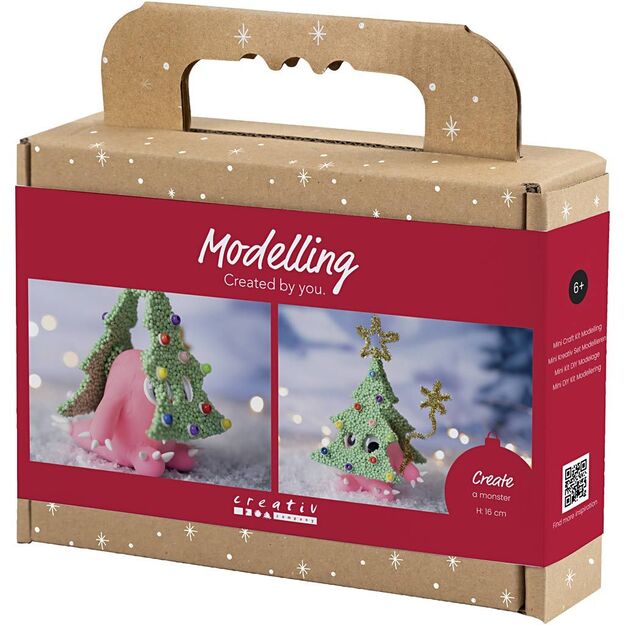 Mini Craft Kit Modelling - Christmas tree monster - assorted colours (977829)