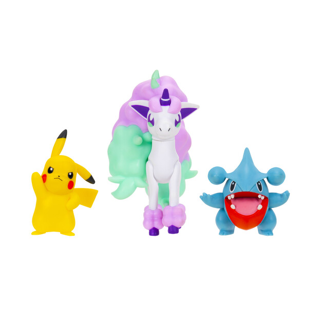 Pokémon - Battle Figure 3 pack - Pikachu, Gible & Ponyta (PKW4097)