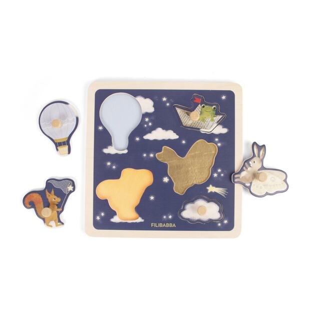 Filibabba - Wooden sensory puzzle - Little Adventurers (FI-03828)