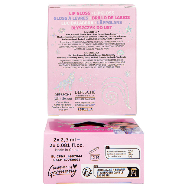 TOPModel - Lip Gloss Set Headphone Case BEAUTY and ME - 2.3 ml