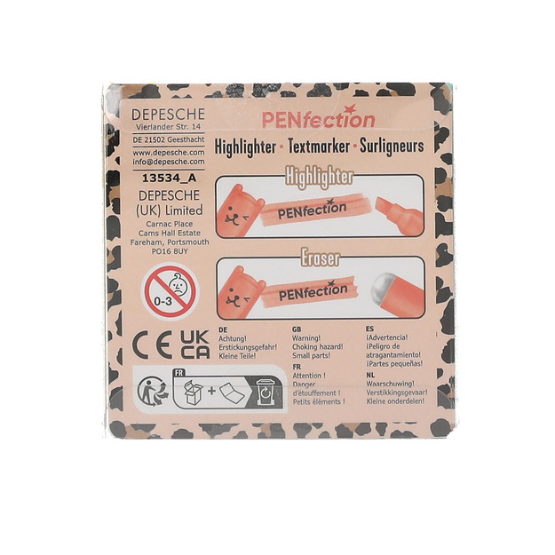 Trend - PENfection Mini Highlighter - Pastel yellow, orange, pink, purple, green, blue - Mini