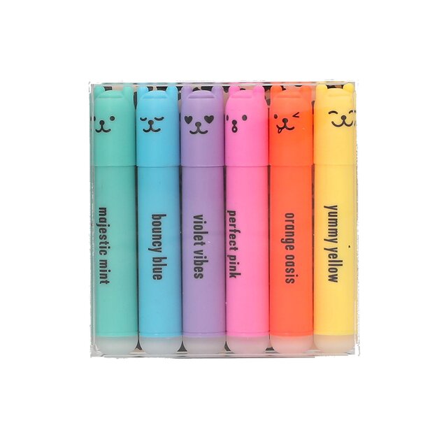 Trend - PENfection Mini Highlighter - Pastel yellow, orange, pink, purple, green, blue - Mini