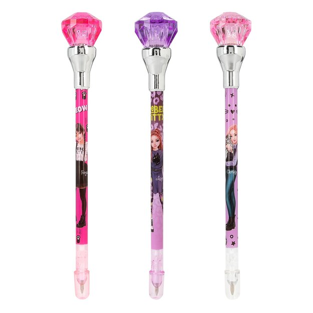 Topmodel - TOPModel Ballpen With Light Rebel Kitty - Purple, Pink (0413180)
