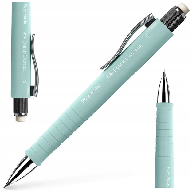 Faber-Castell - Mechanical pencil Poly Matic - 0.7 mm Caribic Blue (133305)
