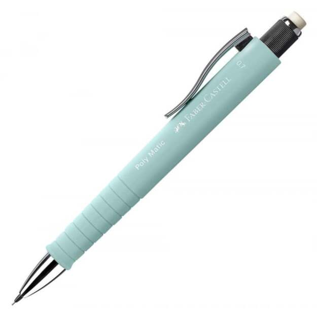 Faber-Castell - Mechanical pencil Poly Matic - 0.7 mm Caribic Blue (133305)