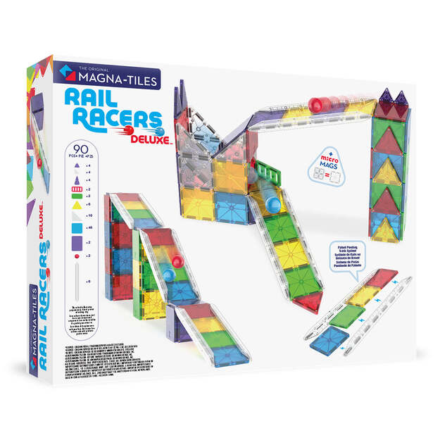 MAGNA-TILES - Rail Racers Deluxe™ 90 Piece Set (90361)
