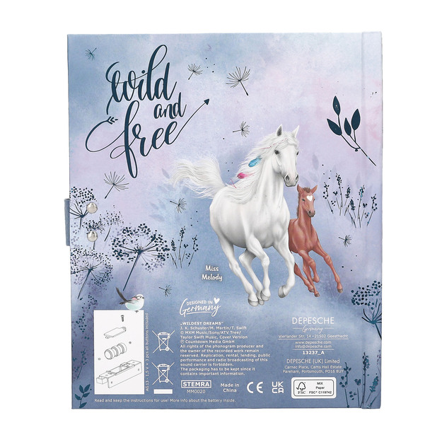 Miss Melody - Diary With Code And Sound, Design 2 (413237)