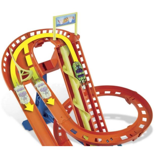 Hot Wheels - City Rollercoaster Rally + 5 cars (HJV69)