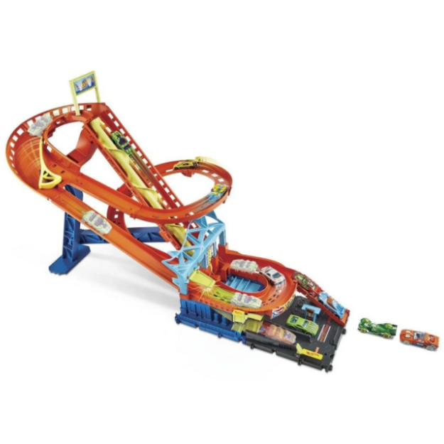 Hot Wheels - City Rollercoaster Rally + 5 cars (HJV69)