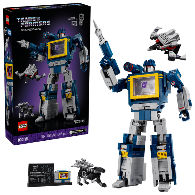 LEGO - Icons - Transformers: Soundwave (10358).