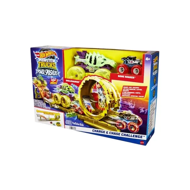 HOT WHEELS - Monster Trucks CHARGE & CHASE CHALLENGE (HXT05)