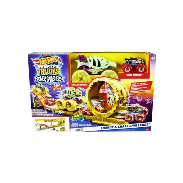 HOT WHEELS - Monster Trucks CHARGE & CHASE CHALLENGE (HXT05)