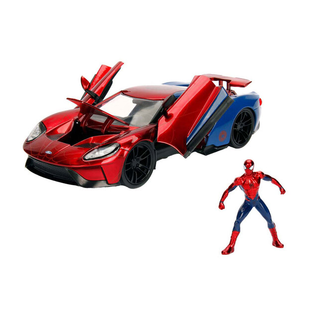 Jada - Marvel Spiderman 2017 Ford GT 1:24, 20cm (9399725314R00)