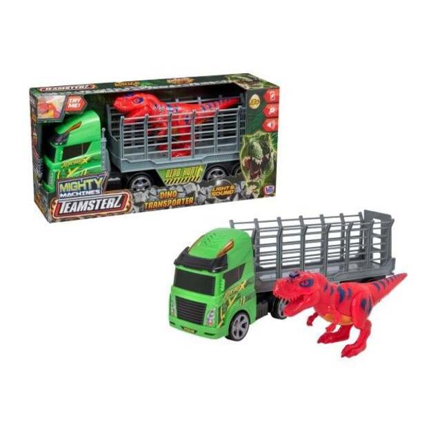 Teamsterz - Mighty Machines Small Light and Sound Dino Transporter