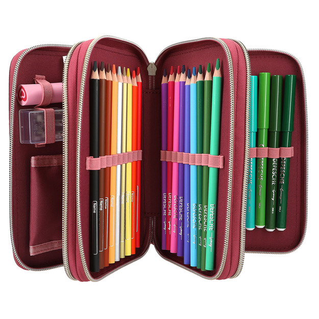 Miss Melody - Triple Pencil Case DREAMLAND - Berry