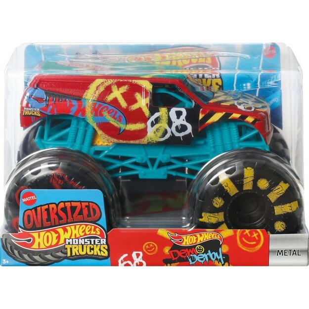 Hot Wheels - Monster Trucks , 1:64 Scale Die-Cast Toy (DJP72 )
