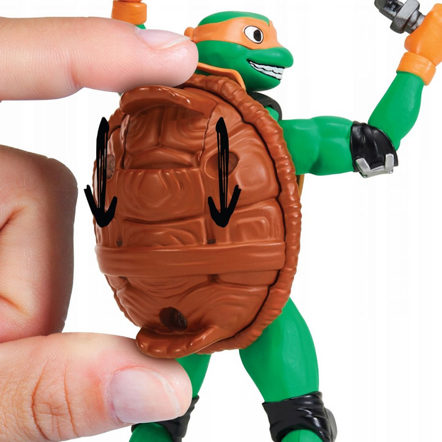 Turtles Mutant Mayhem - Basic Figures 12cm - Shell Spin Mikey