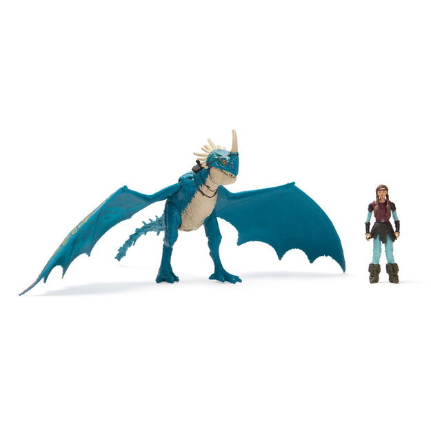 Dragons Movie - Viking and Deluxe Dragon - Deadly Naddder + Astrid