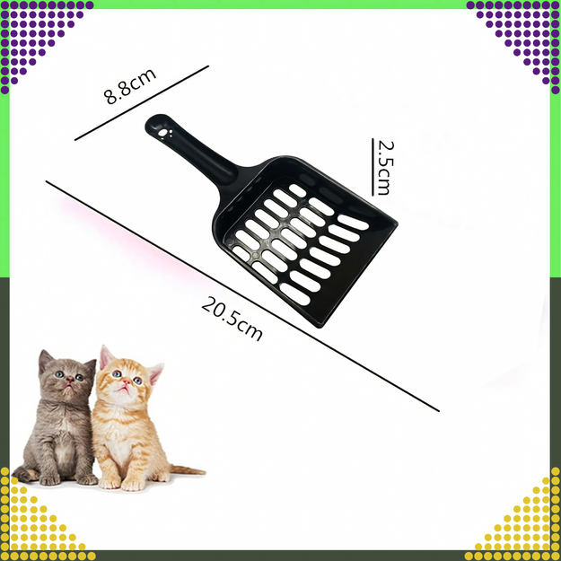 Kačių ir kačiukų kraiko dėžutė su samteliu, atvira, paprasta