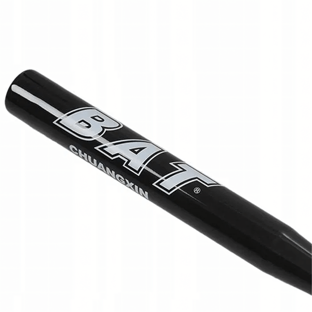 Kij Baseballowy Bejsbolowy Bat Aluminiowy 25  64cm Mocny Treningowy Czarny 3
