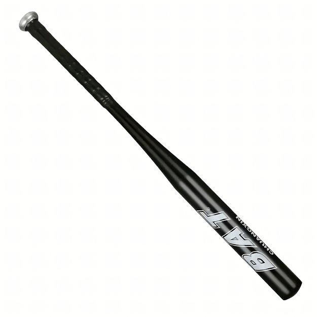 Kij Baseballowy Bejsbolowy Bat Aluminiowy 25  64cm Mocny Treningowy Czarny 2
