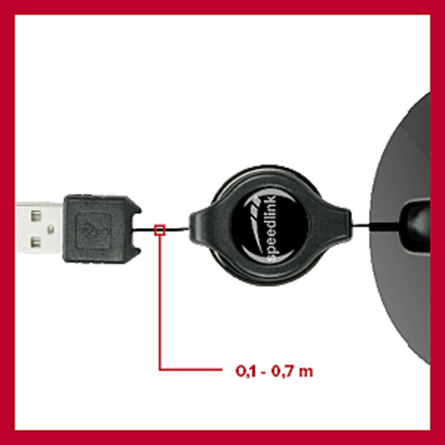 Speedlink - BEENIE Mobile Mouse - Wired USB, black 1