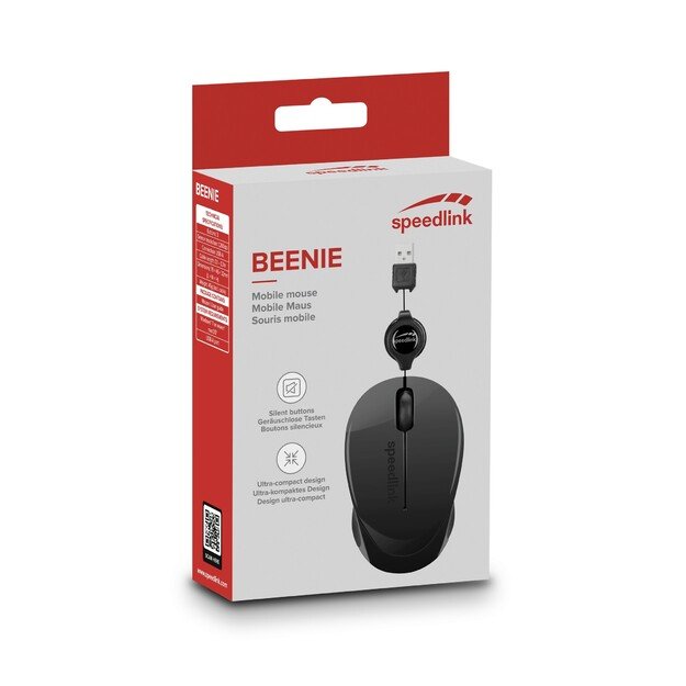 Speedlink - BEENIE Mobile Mouse - Wired USB, black 3
