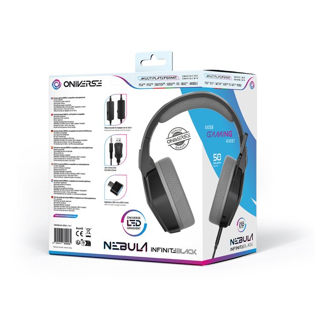 Oniverse Gaming Headset Nebula - Infinite Black 6