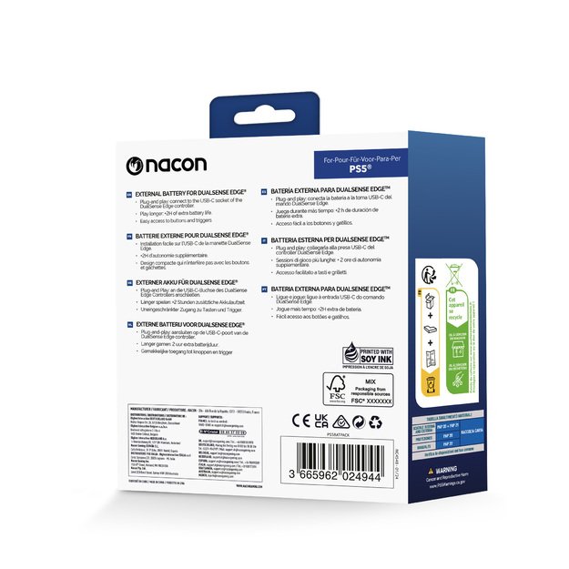 Nacon Battery Pack Black PS5 4