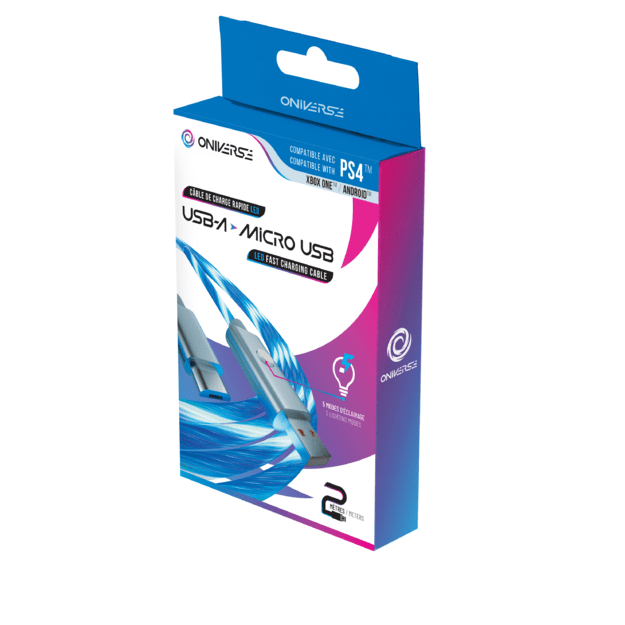 Oniverse Micro Usb Charge Cable With Led, 2 Meters - White 3
