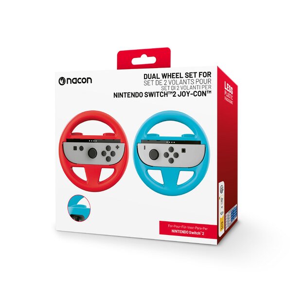 NACON - Wheel Duo Pack for Nintendo Switch II – 2 Joy-Con™ Wheels in Red and Blue 2