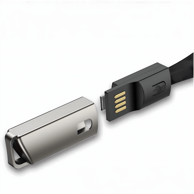 Kabel Ładowarka Brelok Smycz do Danych USB-C - USB-A Szybkie Ładowanie  3