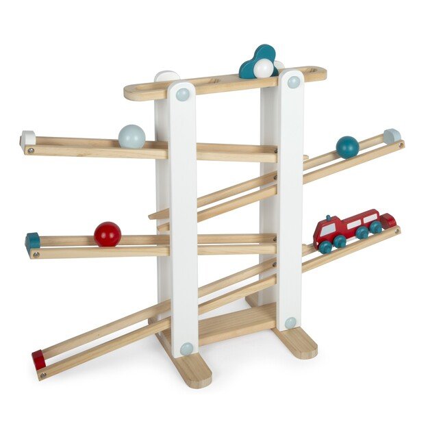Small Foot - Ball Track with Balls, Car, Spinner - (I-SF12549)