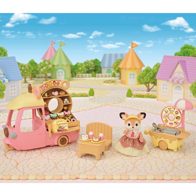 Sylvanian Families - Dip Dip Donuts Wagon - (5808) 10