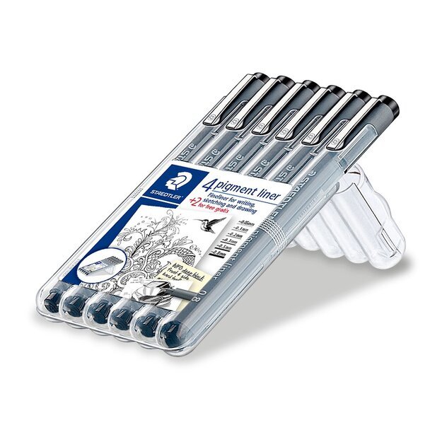 Staedtler - Pigment Liner Set 4+2 (308SB6P)