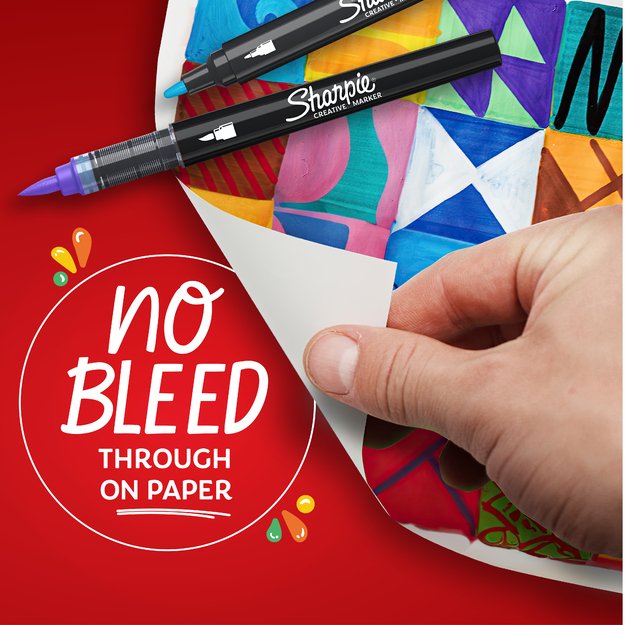 Sharpie - Creative Marker Acrylic Paint Pens - Black & White - 2 Count 4