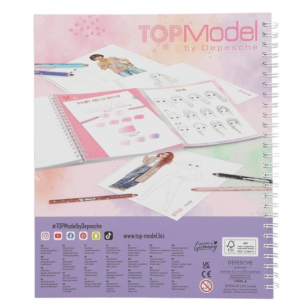 Topmodel - Create Your TOPModel Colouring Book - (413582) 1