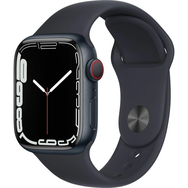 Apple - Watch Series 7 GPS + LTE, 41mm, Black/Alu