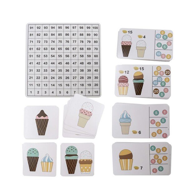 Ciha - Mathematical ice cream counter 113 piece - (5744000940465) 3