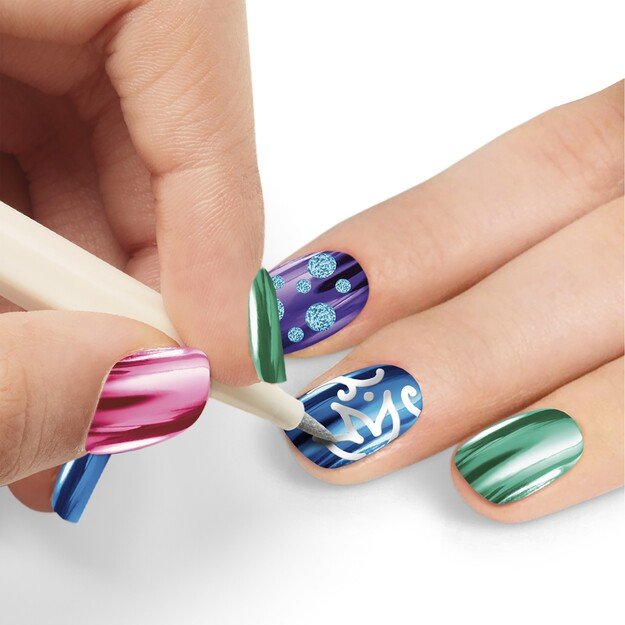 Shimmer 'n Sparkle - Metallic Rainbow Nail Art (65540)