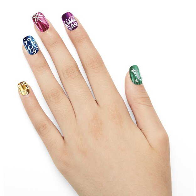 Shimmer 'n Sparkle - Metallic Rainbow Nail Art (65540)