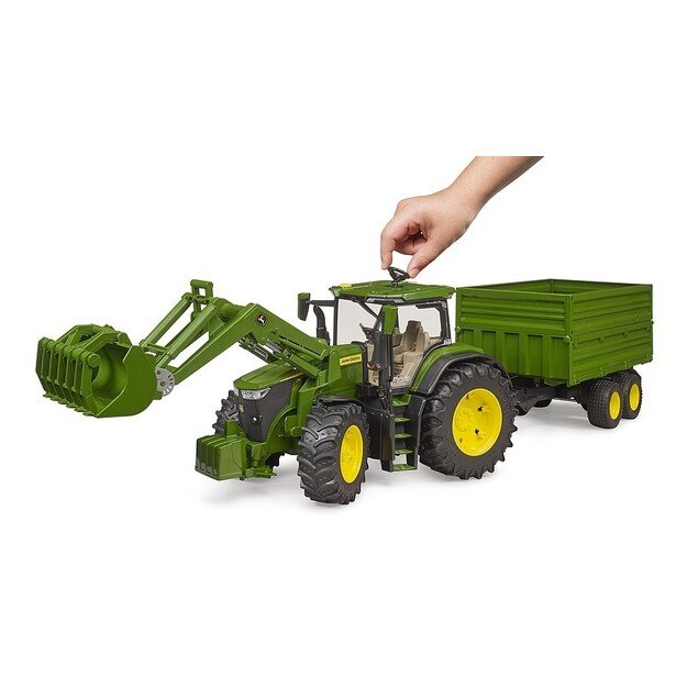 Bruder - John Deere 7R 350 w/Frontloader & Tipping Trailer (03155) 1