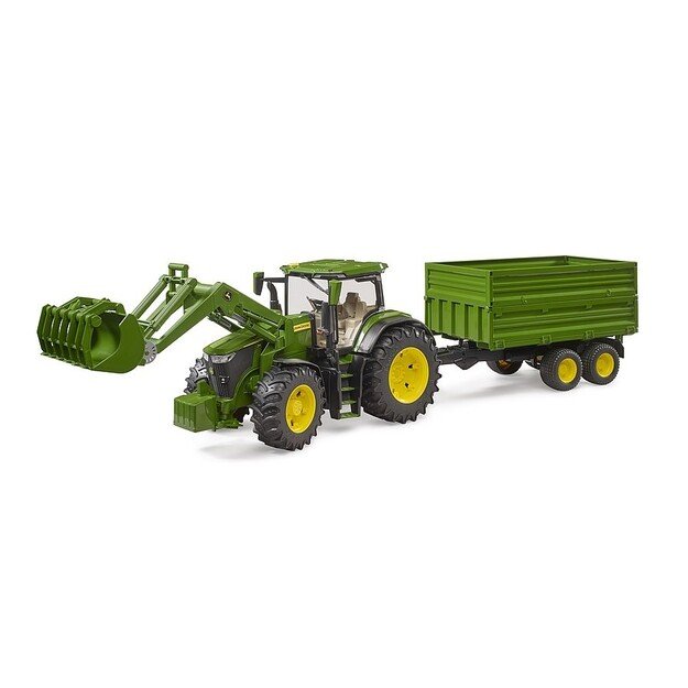 Bruder - John Deere 7R 350 w/Frontloader & Tipping Trailer (03155) 2